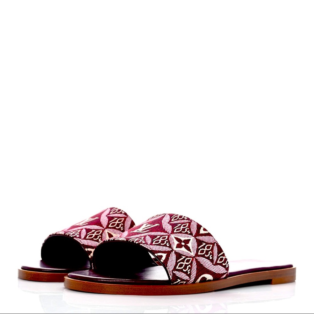 Louis Vuitton Jacquard Since 1854 Lock It Flat Mule